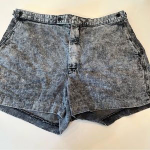 Vintage Mens Acid Wash 90s Dad Shorts Sz 36 Cal Sport Black Gray U.S.A.